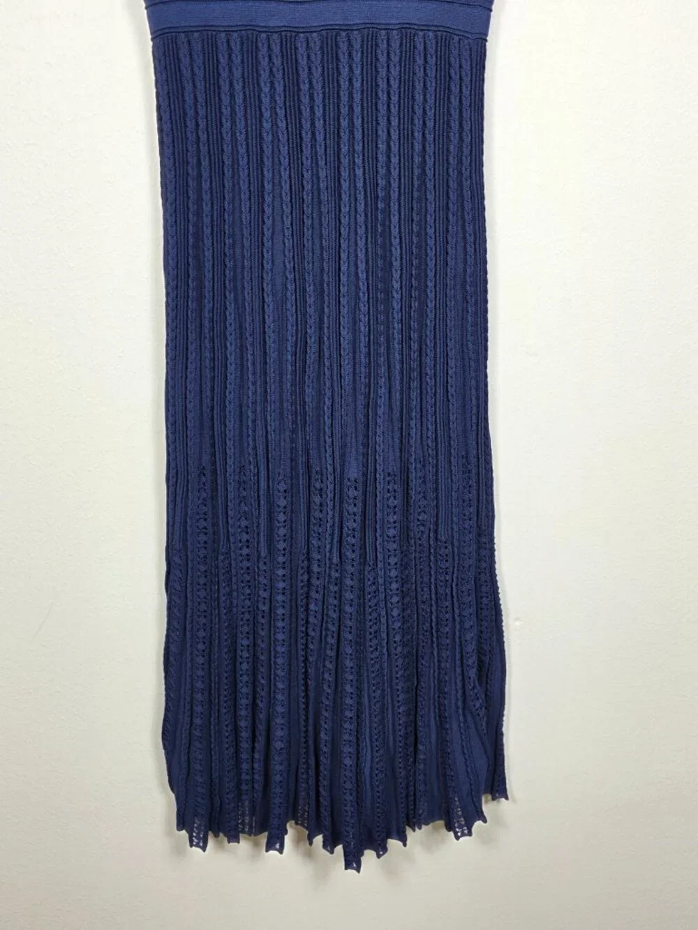 Maje Navy Sleeveless Knit Midi Dress Size 34 US 0 MSRP $445 - Picture 9 of 11